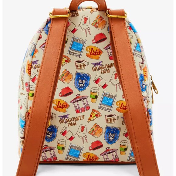 Loungefly Gilmore Girls Icons Mini Backpack and Cardholder Set NWT - Picture 4 of 9